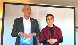 Markus Schlomski und Präsidentin Dahlmann